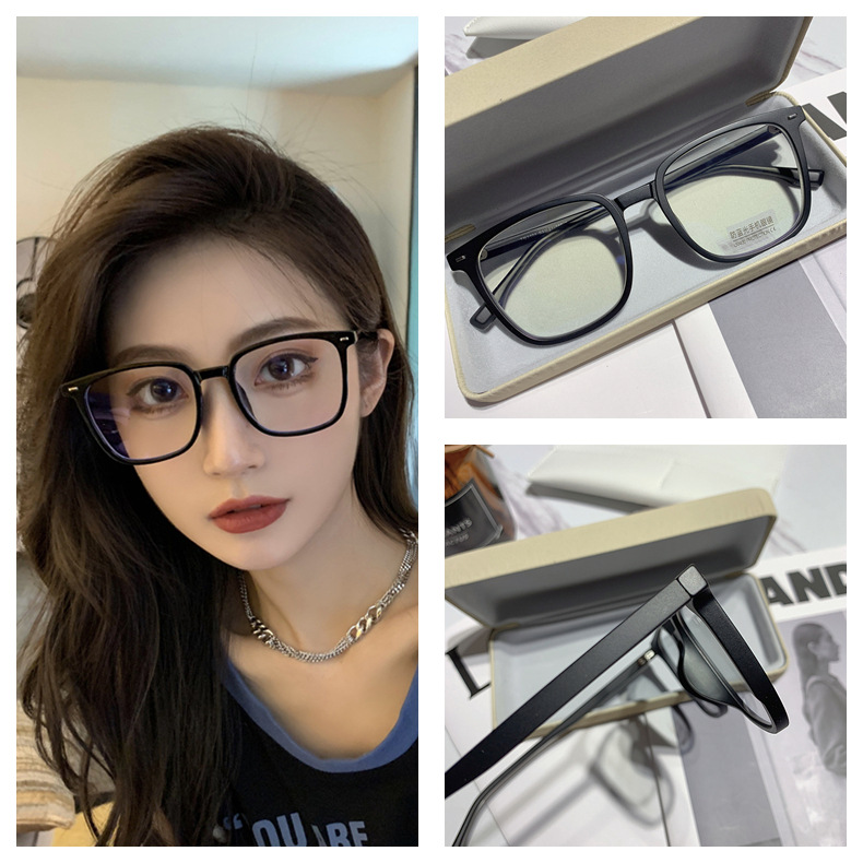 韩版近视眼镜女潮大框网红眼镜框