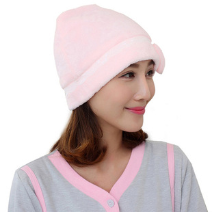 韩版 新款 秋冬季 高品质产妇帽月子帽直销孕产用品加厚 批珊瑚绒