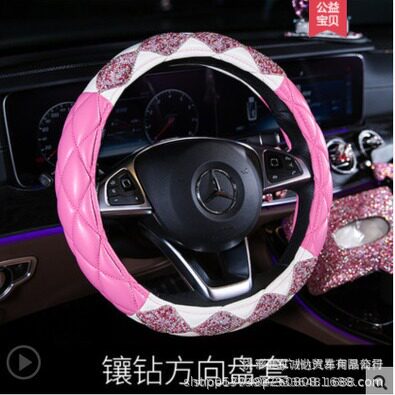 粉红色车内饰品摆件个性创意高档女漂亮内饰可爱汽车装饰车载用品