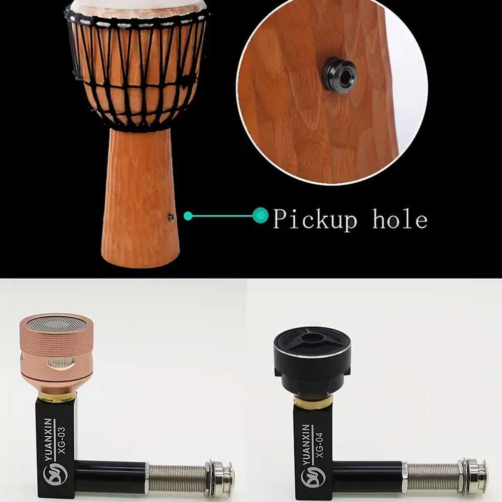 非洲鼓拾音器XG-03箱鼓拾音器军鼓卡宏鼓旅行鼓拾音器