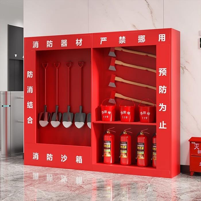 建筑工地消防展示柜加油站应急器材组合消防箱全套户外微型消防站