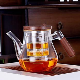 茶壶家用飘逸杯泡茶壶防烫耐高温全玻璃内胆功夫茶杯玻璃茶具