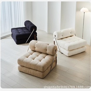 塔吉沙发床两用客厅沙发椅中古梳化懒人沙发单人位折叠床