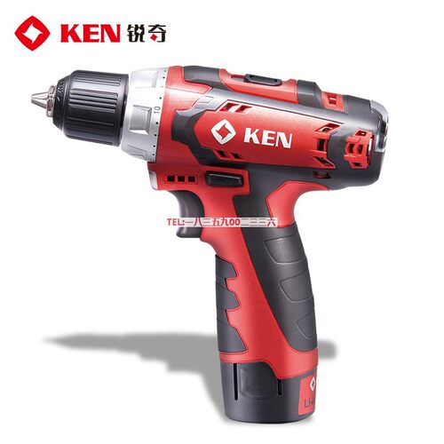 KEN锐奇12V锂电钻BL6212CB/6012C双速充电手电钻电动工具螺丝刀