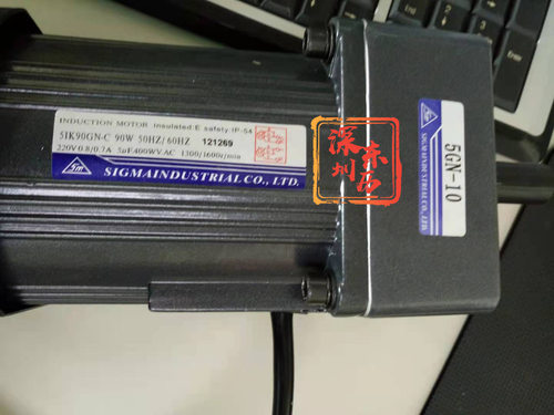 5GN10减速机SM电机5IK90GN-C INDUCTION MOTOR SIGMA喜马感应马达