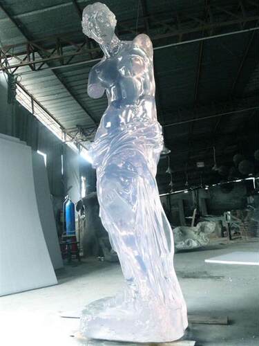 维纳斯人物透明树脂雕塑工艺品摆件室内水晶艺术软装饰品高端定制