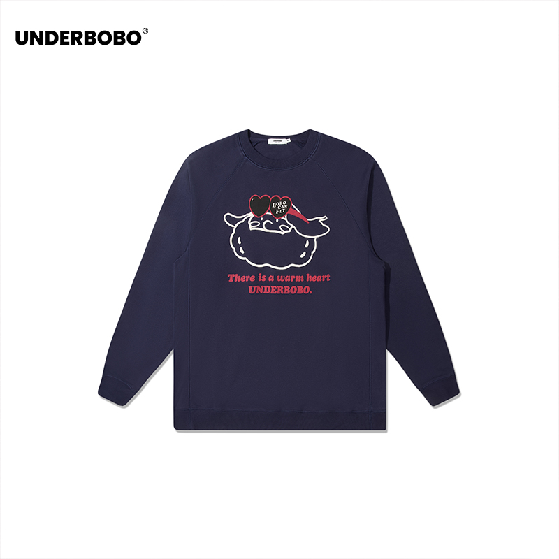 UNDERBOBO情侣款套头衫插肩卫衣