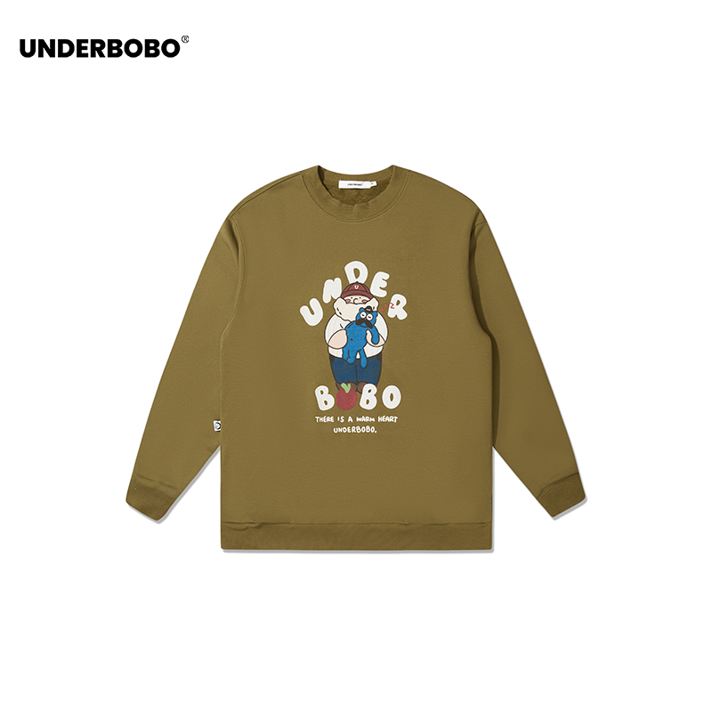 UNDERBOBO秋冬季情侣款套头卫衣