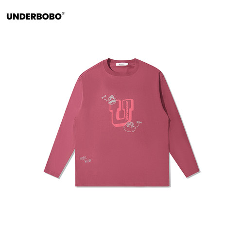 UNDERBOBO百搭修身圆领长袖T恤女