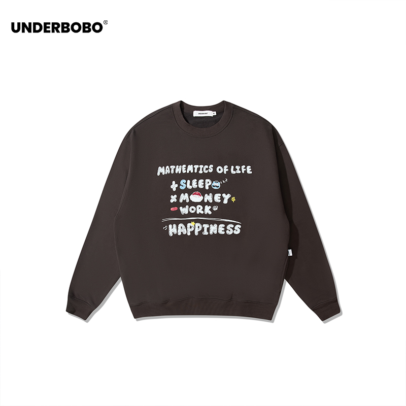 UNDERBOBO秋冬情侣百搭套头卫衣