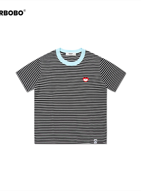 BOBO-LOVE3.0条纹短袖T恤 25春夏新款 时尚百搭显瘦内搭打底衫女