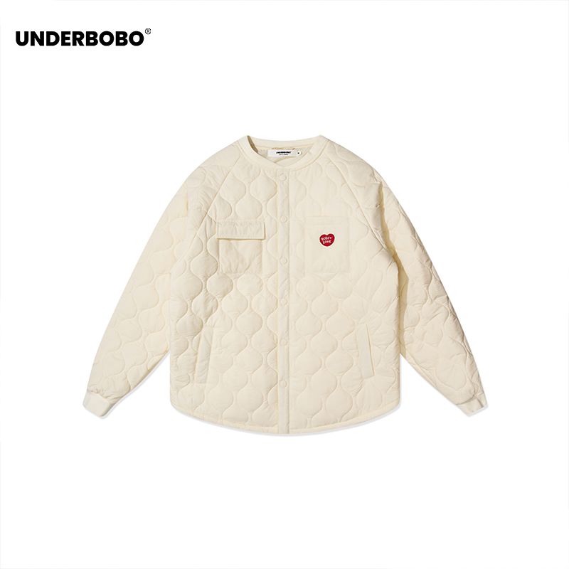 UNDERBOBO绗缝衬衫开衫百搭保暖