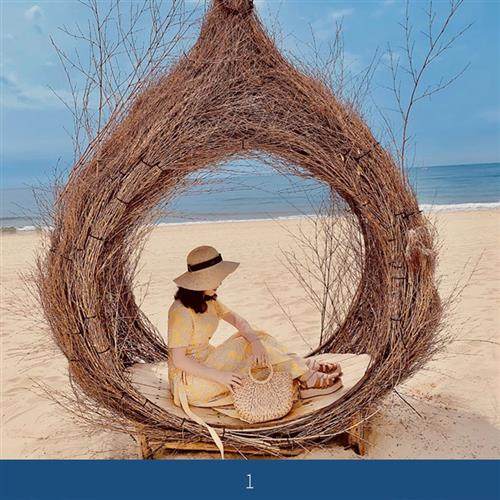 巴厘岛网红鸟巢秋千景区打卡婚纱拍摄道具创意圆形床户外吊篮,住宅家具,吊篮/吊椅,淘宝优惠券,粉丝福利购,淘宝优惠卷