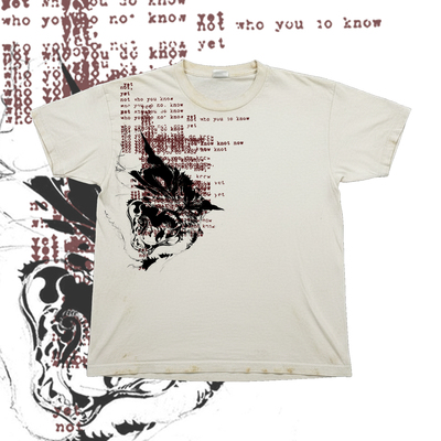 十卟SHIBU 垮掉派土酷返祖Punk outfits暗黑系不规则怪诞短袖T恤