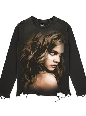 Paolo Roversi！十卟SHIBU 垮掉派土酷返祖未来风慵懒水洗长袖T恤