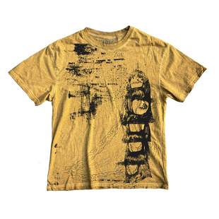 十卟SHIBU 暗黑插画金属感朋克青年反差ins张扬短袖T恤废土风穿搭