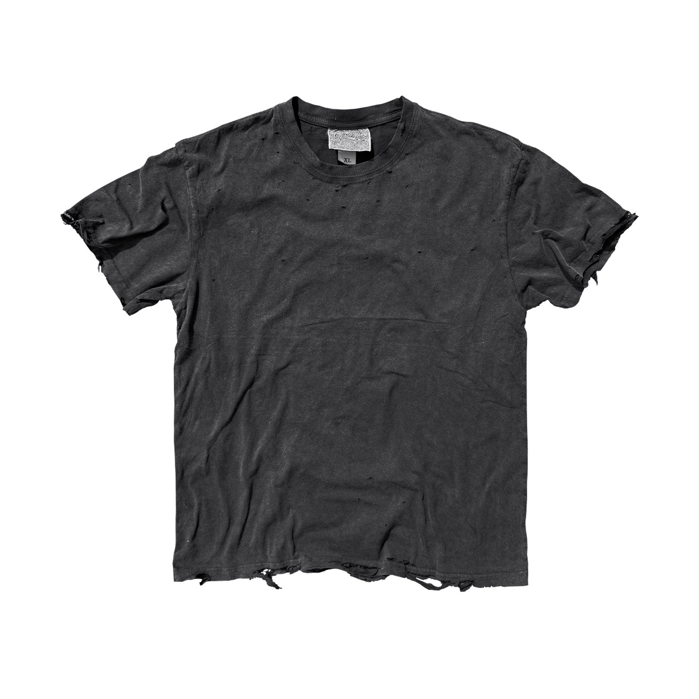 亚文化朋克穿搭Punk outfits个性废土风慵懒水洗做旧破坏短袖T恤