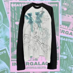 十卟 SHIBU 垃圾摇滚 GRUNGE 做旧 +废土风不规则渐变叛逆长袖T恤