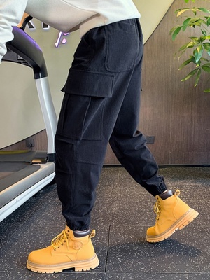 灯芯绒休闲裤工装卫裤潮