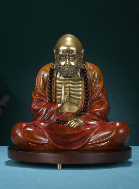 达摩客厅摆件东方禧全铜