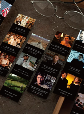 经典电影台词书签胶片复古文艺励志手帐装饰阅读书页纸质标注diy