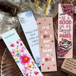 30张书签简约阅读书页书籍标记笔记本纸质卡片标注创意礼品学生用