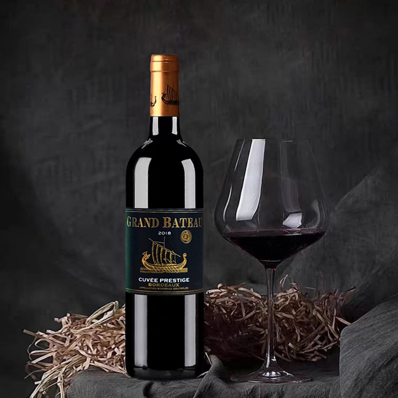 法国小龙战舰波尔多尚选赤霞珠干红葡萄酒750ml原装进口高档红酒