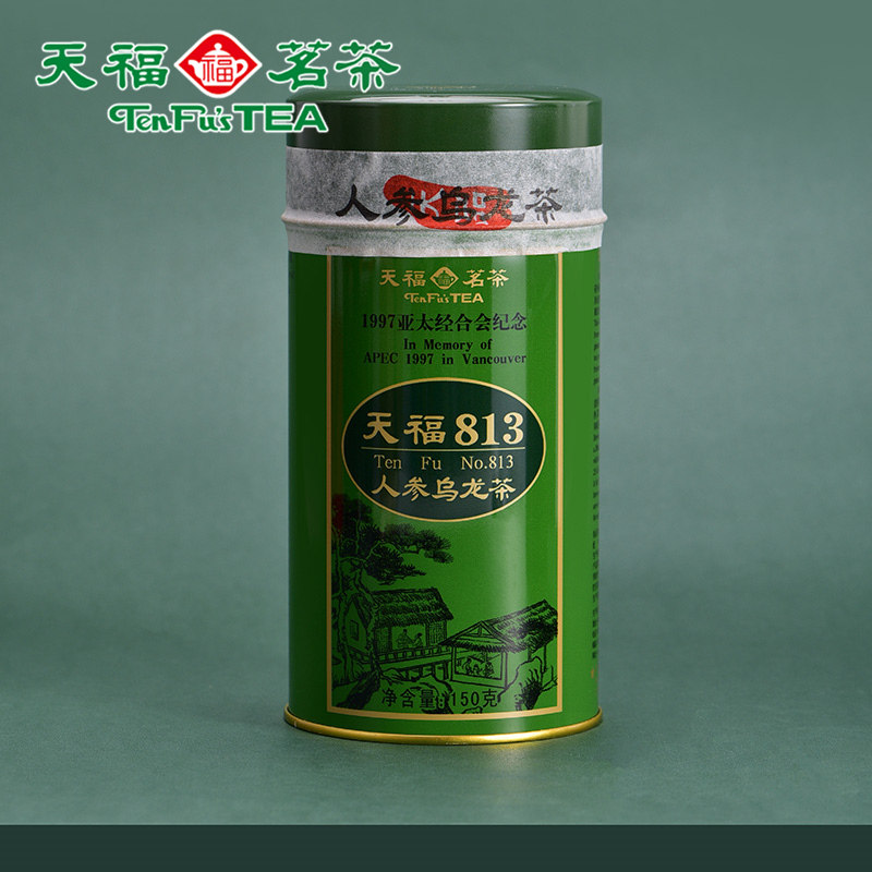 天福茗茶天福813人参乌龙茶 东北人参粉台湾高山茶特级原料150g