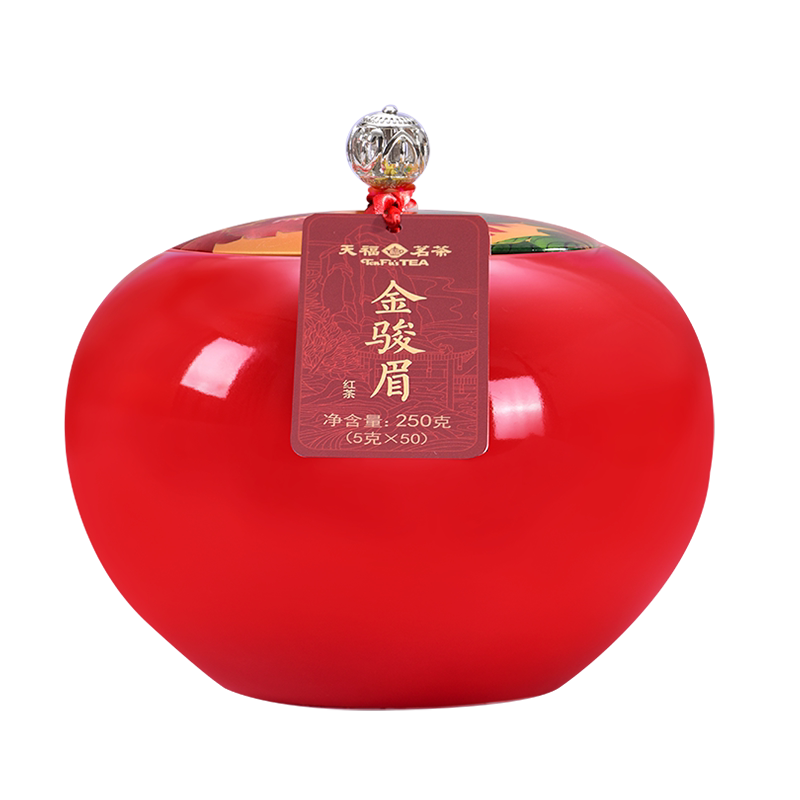 天福茗茶瑞福呈祥金骏眉红茶礼盒装特级武夷山工夫红茶250g*2罐