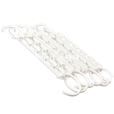 极速8 Pcs Clgothes Hanger Rack Clothing Hook Magic Space Sav