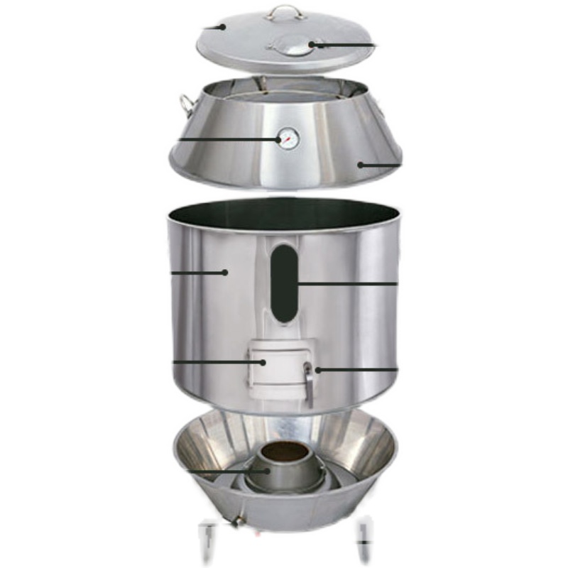 极速双层保温烤鸭炉木炭烧鸡炉不锈钢F烧鹅炉商用烧鸭带窗脆皮烧