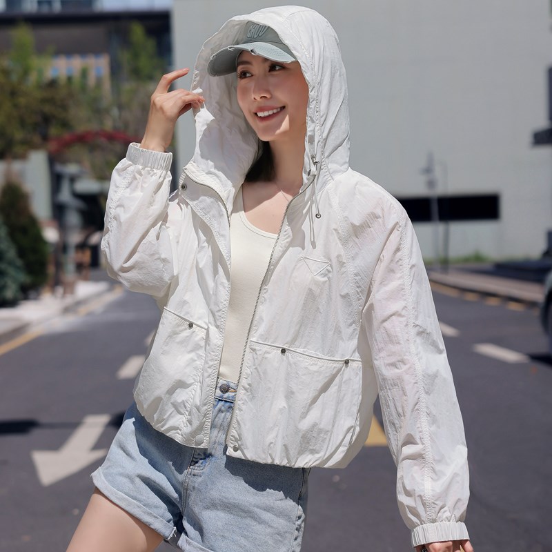 极速欧货户外薄款防晒衣女2025春夏新款小个子宽松百Y搭透气显瘦