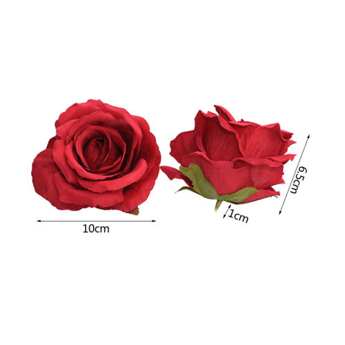 极速NEW 510pcs 10lcm Artificial Flowers Head Silk Rose Flowe