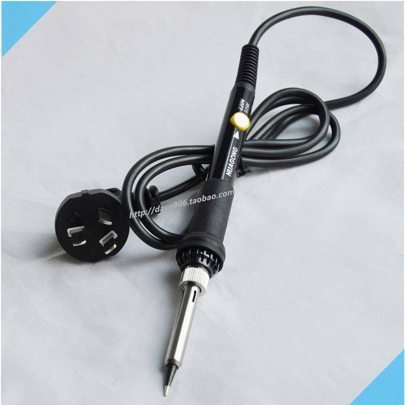 极速。包邮上海华工 220V直v插936调温电烙铁60W 936手柄式内热电