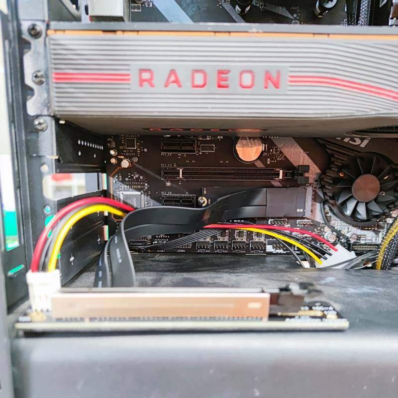 极速NVME转PCIE X16转接线M.2 -mkey转16x延长适配V线m2接口外置