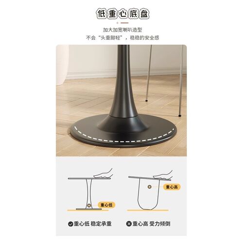 新品现代简约边几l小圆桌客厅网红家用郁金香休闲阳台洽谈桌小户