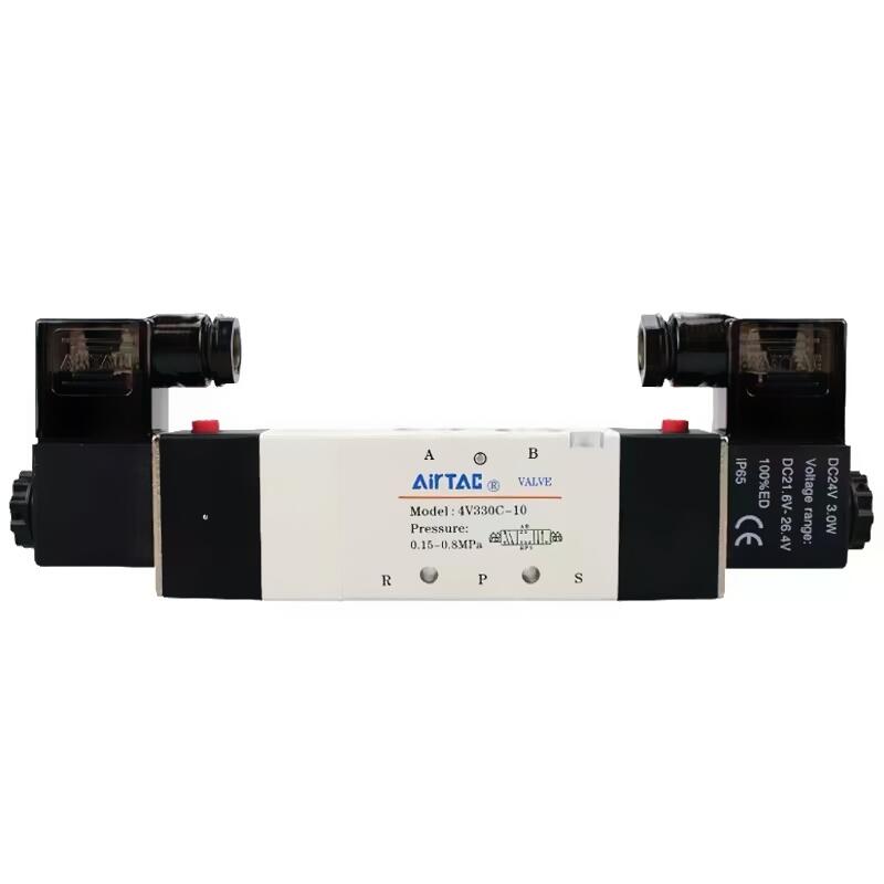 极速亚德客电磁气阀 4V230C-08 4V33D0C-10 4V430C-15 三位五通换