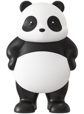 极速熊猫落地摆件家居客厅沙发电视柜旁I轻奢卧室房间装饰乔迁礼