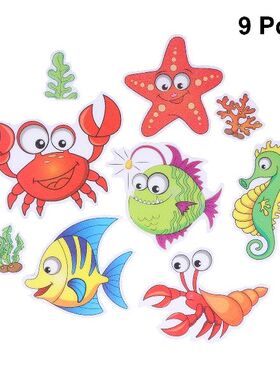 新品9Pcs Bathroom Anti-slip Stickers WaterproSof PU Rubber