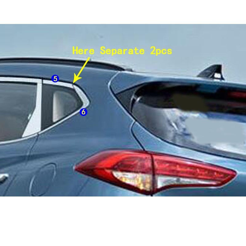 网红Hyundai Tucson 2019 2020 Car styling sticker stainless s