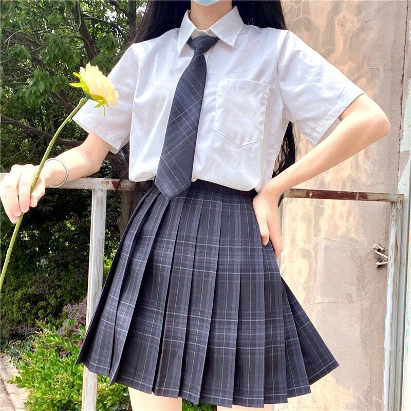 速发Japanese Women Jk Skirts High Waist Students School Unif