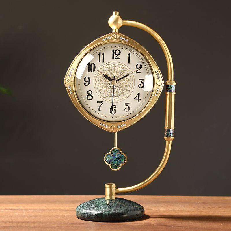j8时钟家用摆件座钟客厅静音黄铜大气坐钟时尚轻奢钟表中式g3,家居饰品,座钟,淘宝优惠券,粉丝福利购,淘宝优惠卷