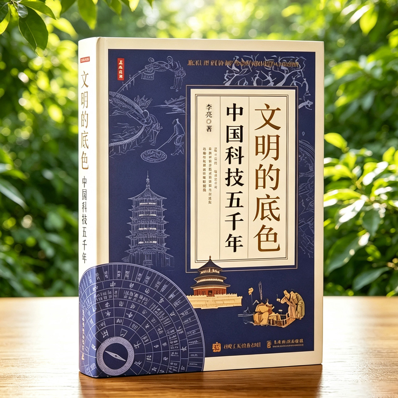 文明的底色 李亮著 正版 讲述中华上下五千年历史脉络故事图解古代科技造纸印刷术指南针四大发明绘本 儿童小学生课外阅读科普书籍