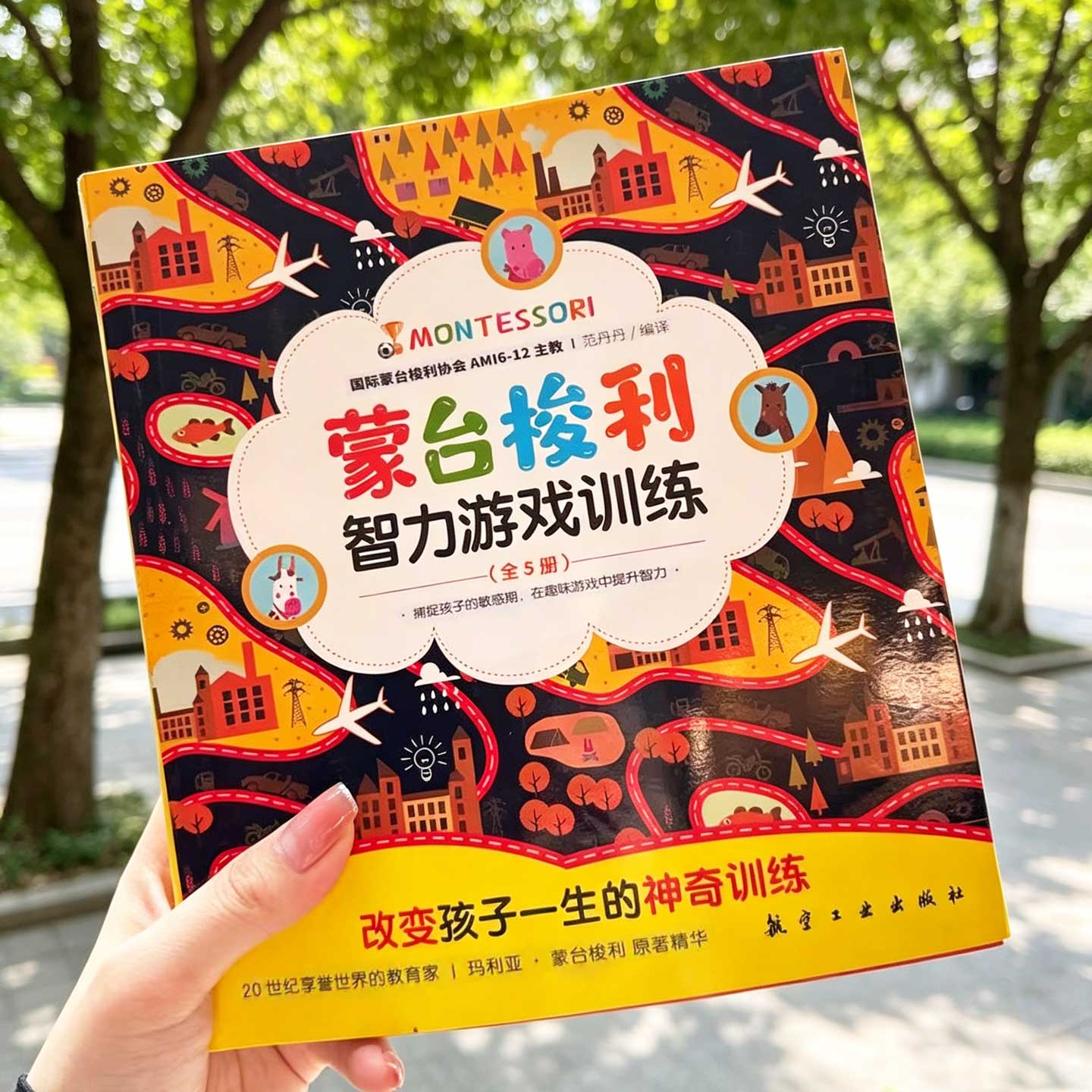 蒙台梭利早教全书 智力游戏训练 正版5册 提升0-3-6岁幼儿童宝宝专注思维观察辨别想象学习能力 父母必读好的家庭蒙氏教育指南方案