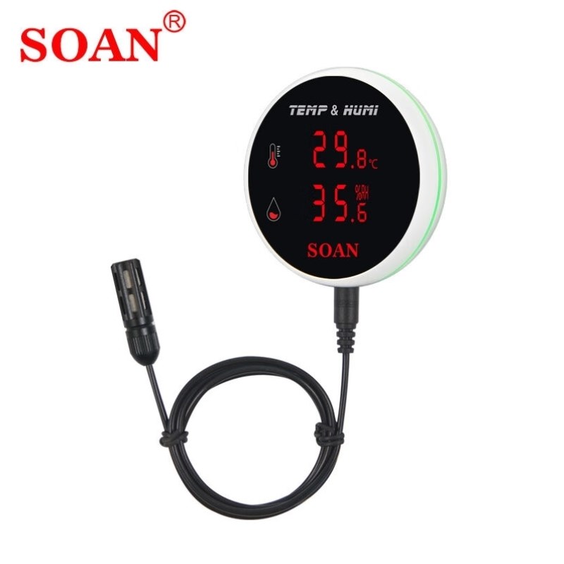 索安SOAN涂鸦智能wifi温度报警器APKP手机推送远程报警温湿度