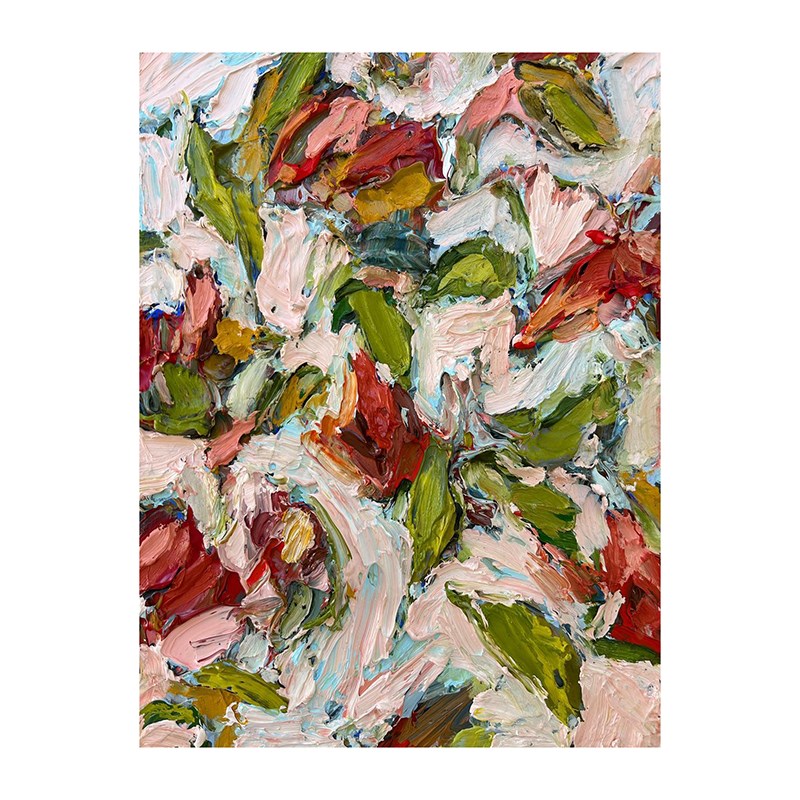 YJ.ART原创手绘《青丝争鸣》现代简约写意M装饰画立体客房艺术油