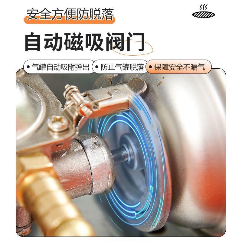 烧烤炉家用c燃气烧烤炉架野炊两用卡式炉烤鱼烤肉煤气室内无烟一