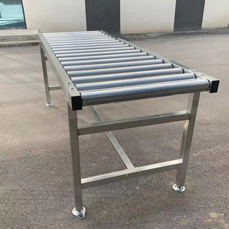 无动力滚筒输送机滚筒线车间生z产流水线便携式装卸滚筒机传送镀