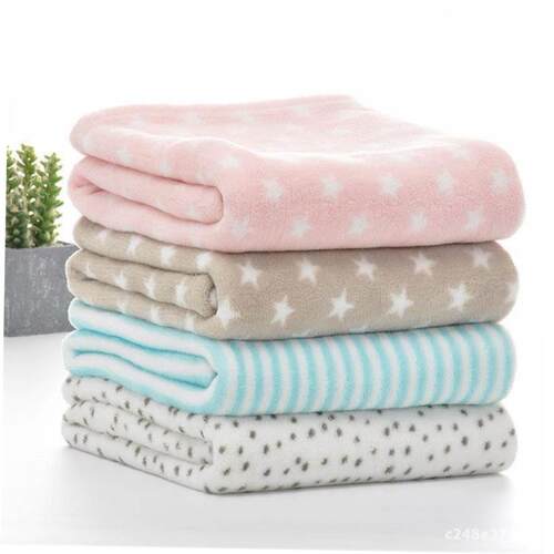 coral fleece baby blanket swaddle wrap bedding for newborn