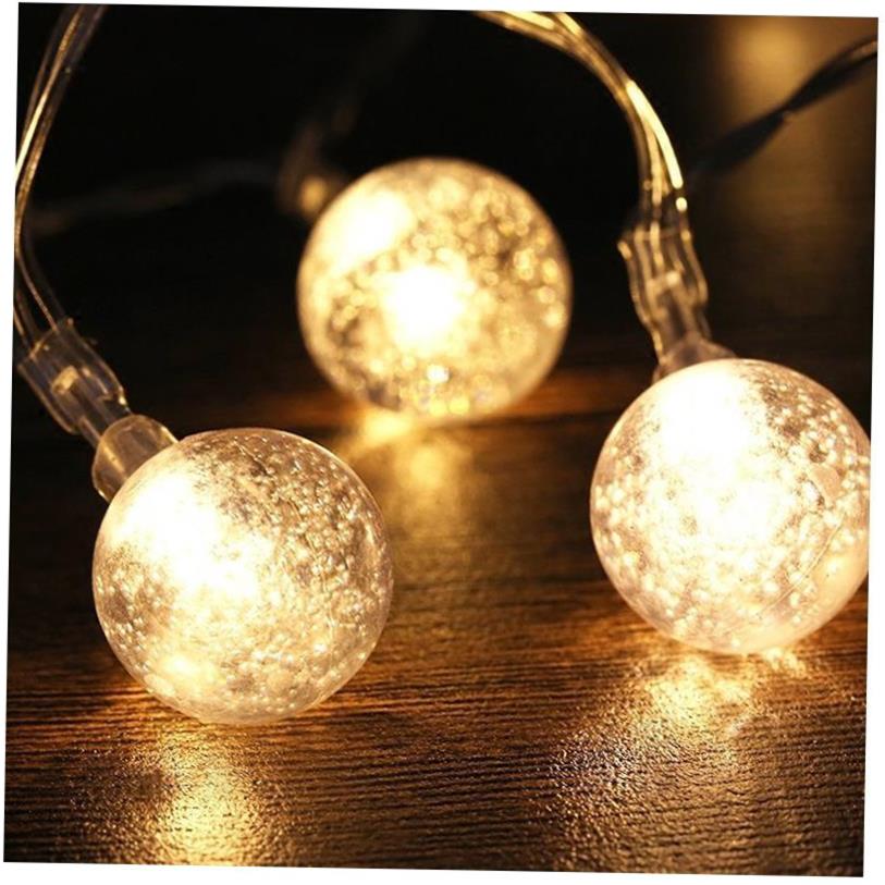 Round ball light string room atmosphere, bubble ball outdoor